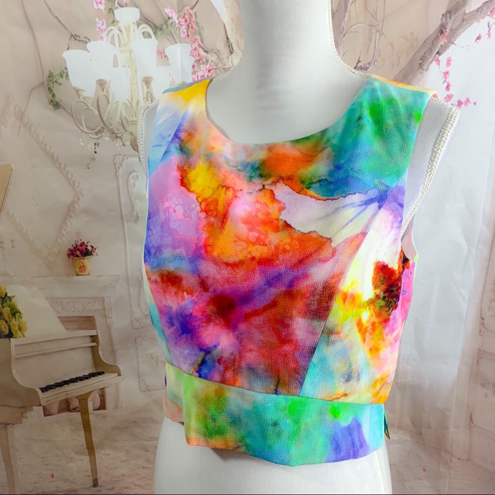 NEW Black Halo Jasper Watercolor Blouse - Picture 7 of 13